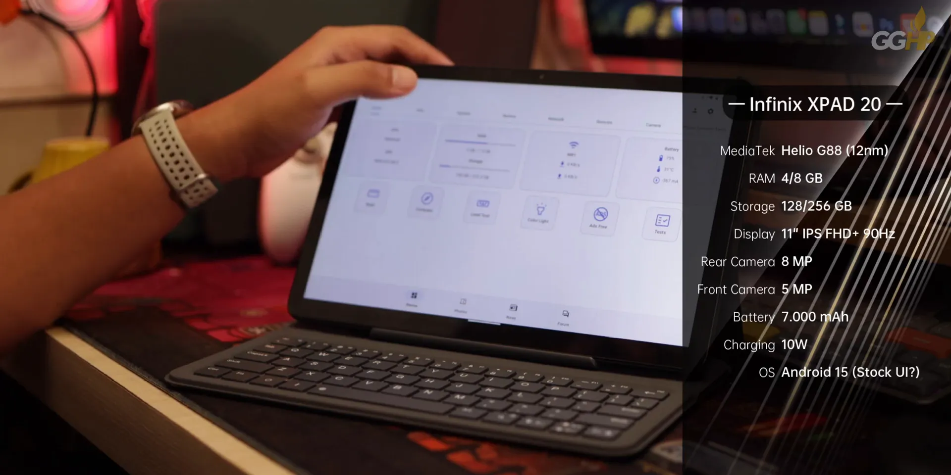 Performa Helio G88 pada Infinix XPAD 20 untuk game casual