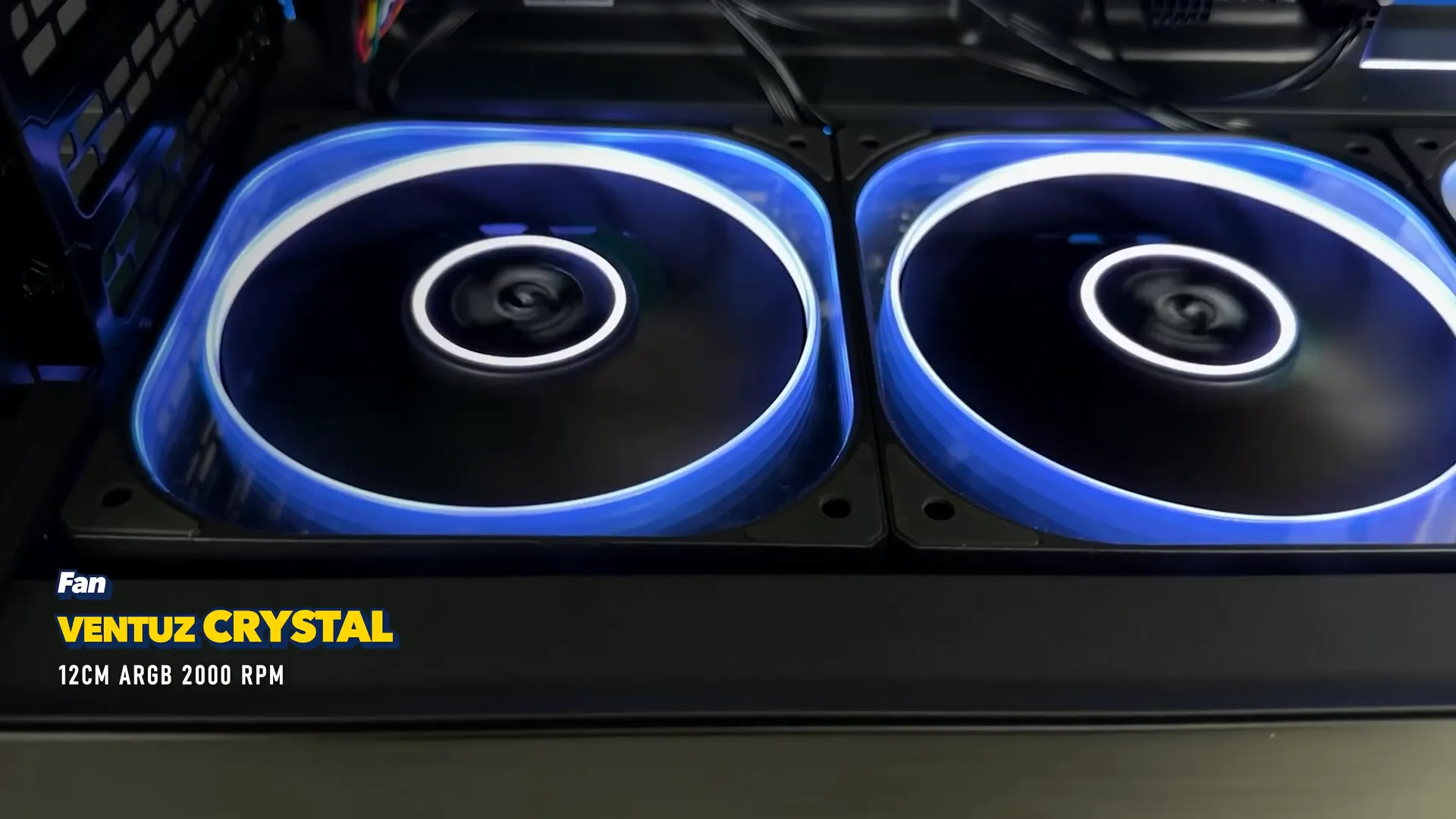 Kipas Ventuz Crystal 2000 dengan teknologi 3D RGB dan kaca mewah