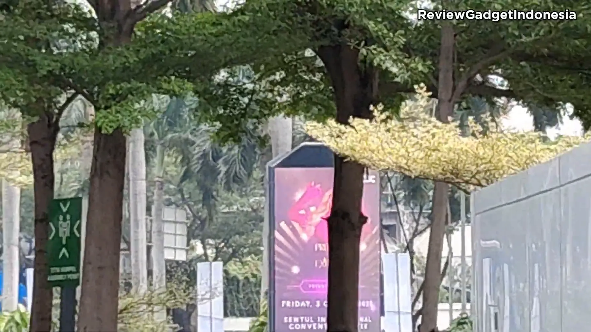 Sampel perekaman video kamera belakang Realme P3 dengan zoom 1x, 2x, dan 5x