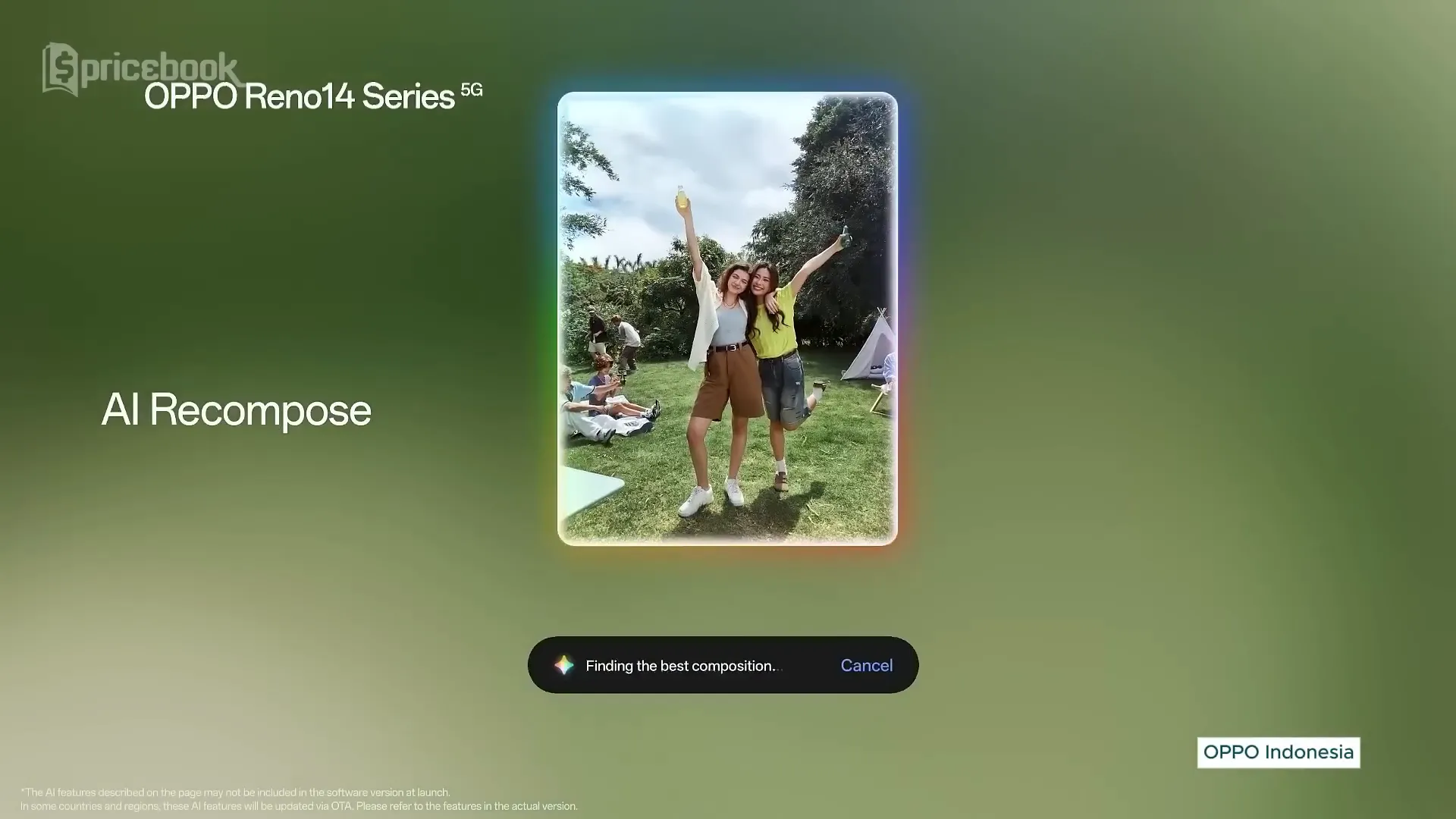 Fitur AI flash photography dan kamera cinematic OPPO Reno 14 F 5G