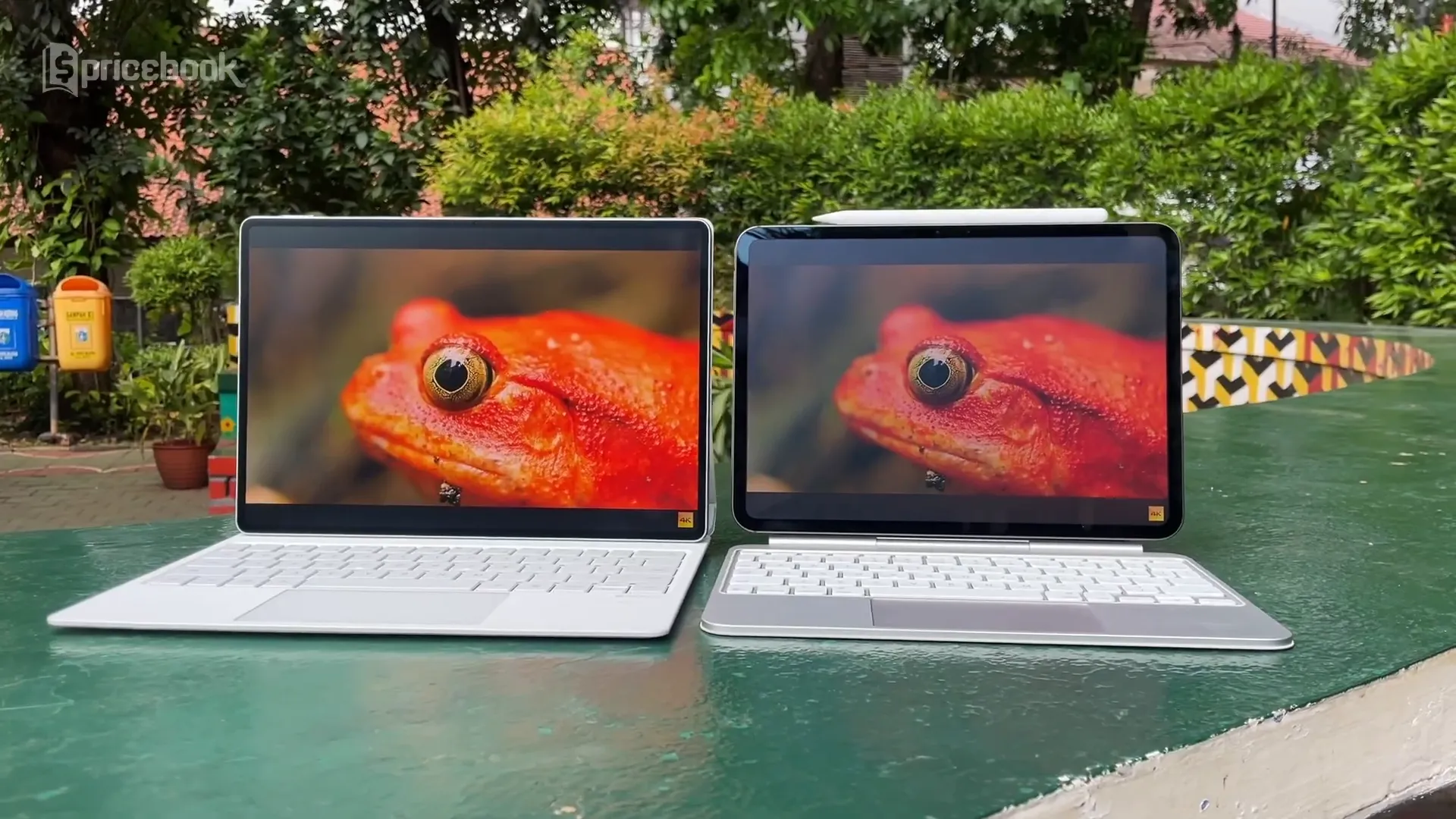 Perbandingan layar Huawei MatePad Pro 12.2 dengan iPad Pro 11 yang lebih cerah