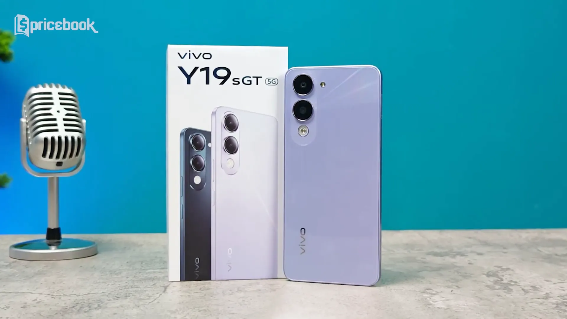 Desain Vivo Y19S GT 5G warna Ungu Crystal