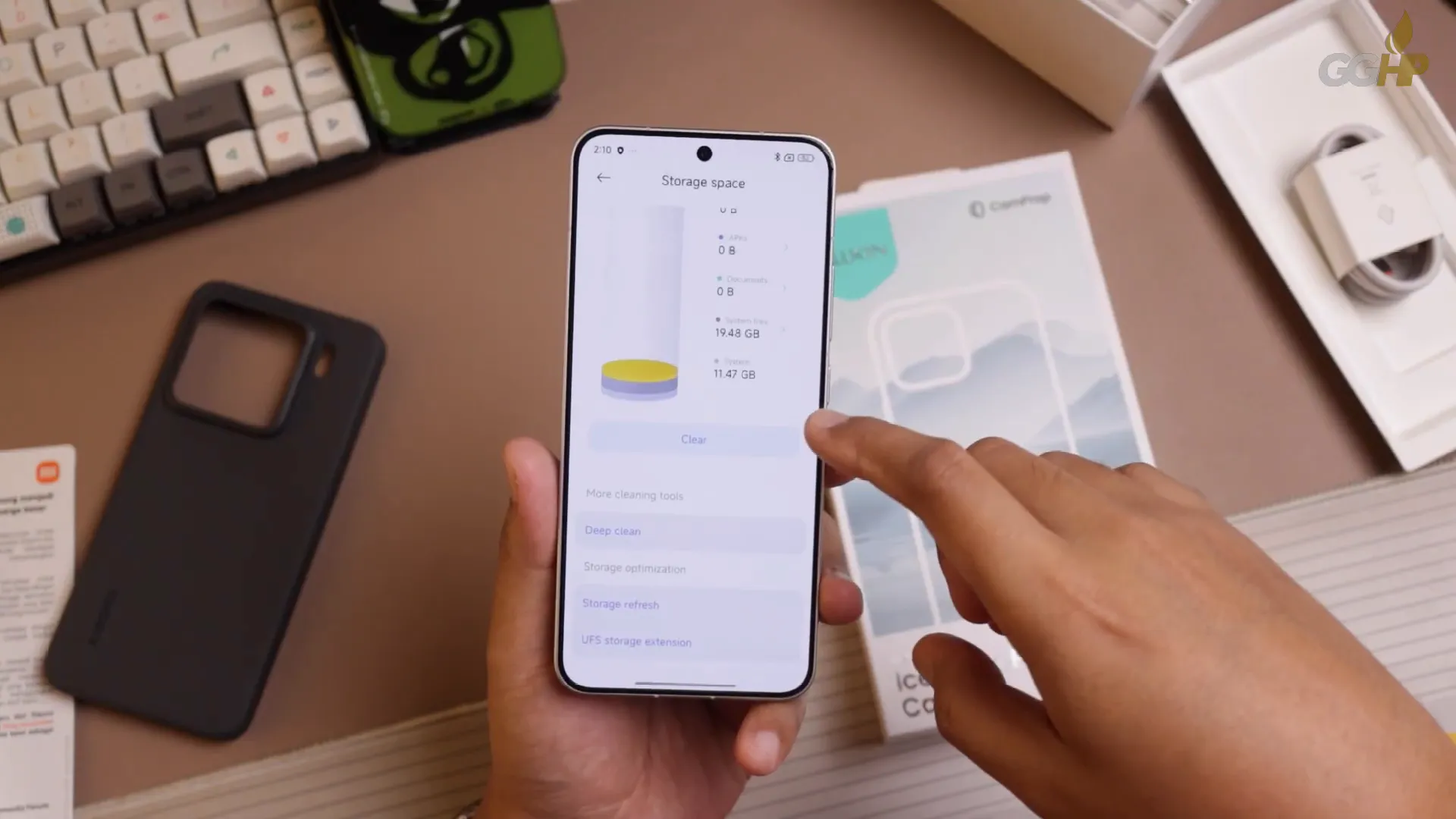 Informasi storage dan RAM Xiaomi 15 dengan fitur RAM extension aktif