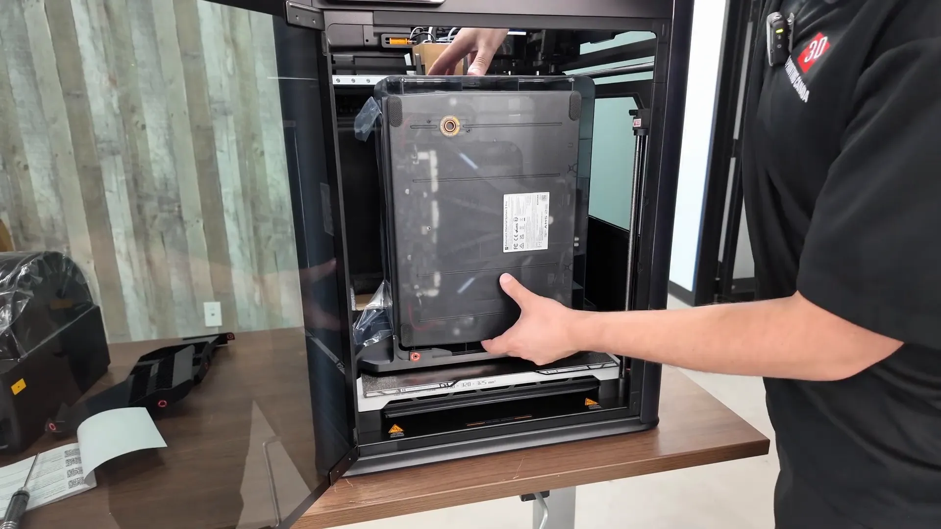 Removing the AMS2 module from the H2D Pro