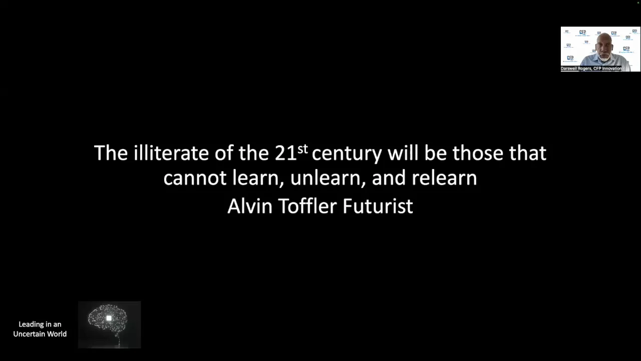 Quote about discomfort in learning