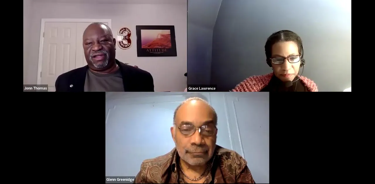 Jonn discussing his vision for the Black community.