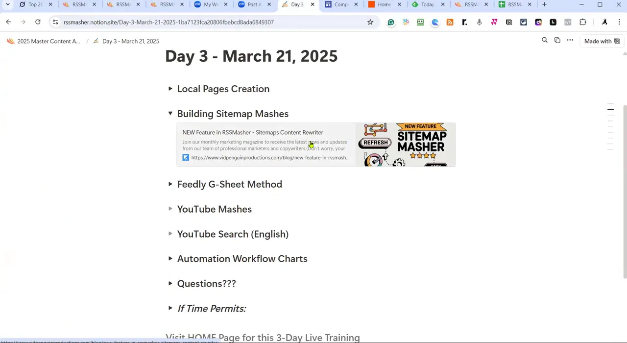 Sitemap Mashes