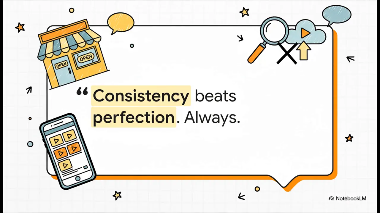 Host explaining that you do not need a Hollywood production crew to succeed