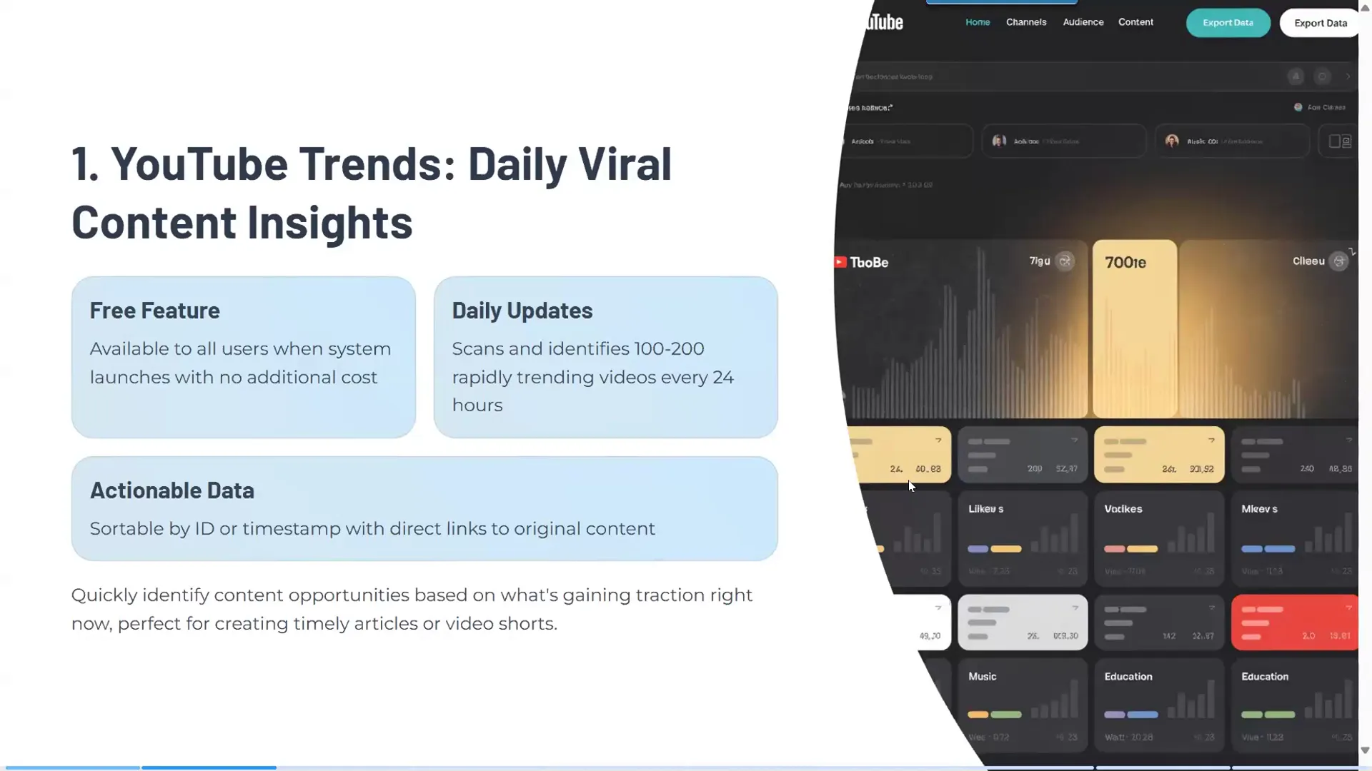 YouTube Trends showing trending videos with views and dates