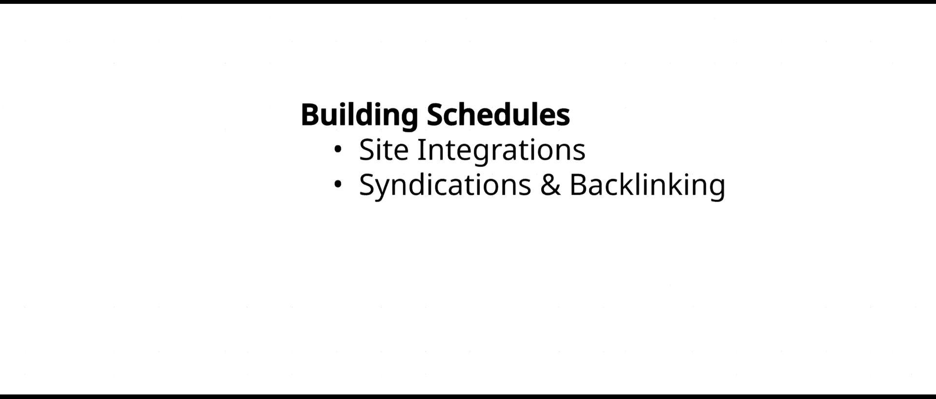 Syndication and Backlinking