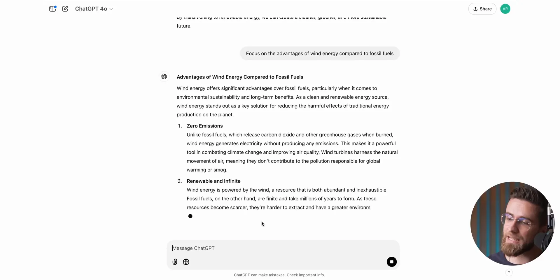 Iterative prompting process