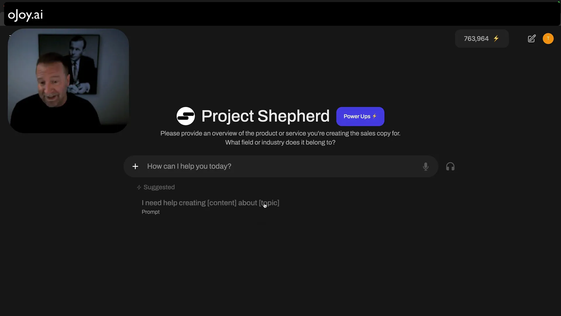 Using ojoy.ai to create social media posts