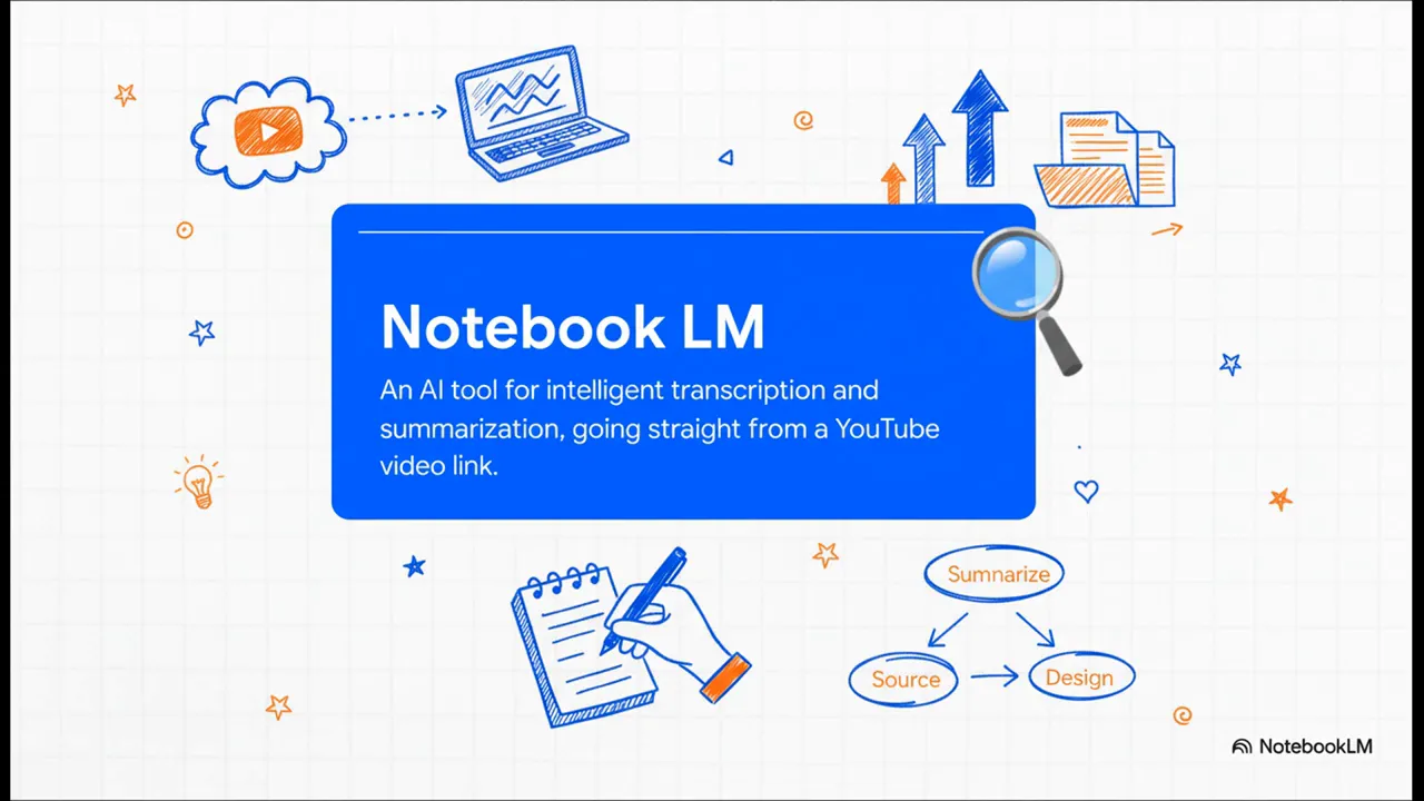 Notebook LM analyzing a YouTube link and producing a detailed summary