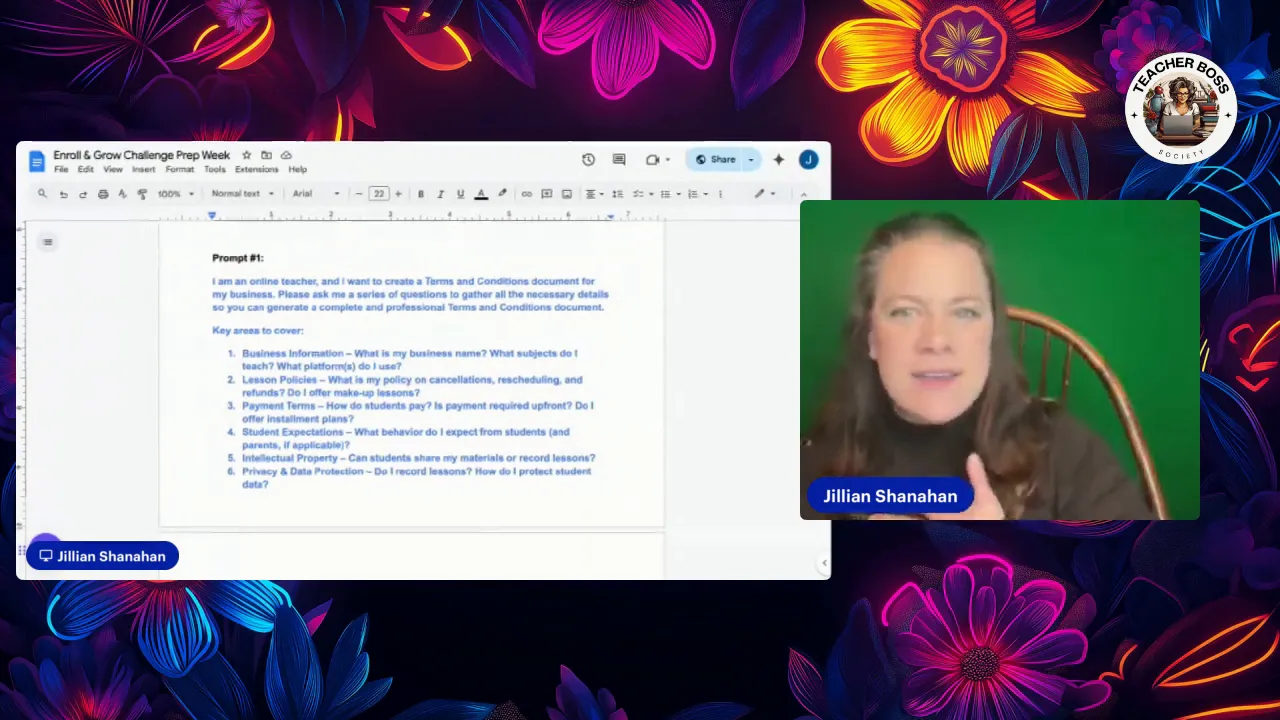 Creating terms and conditions