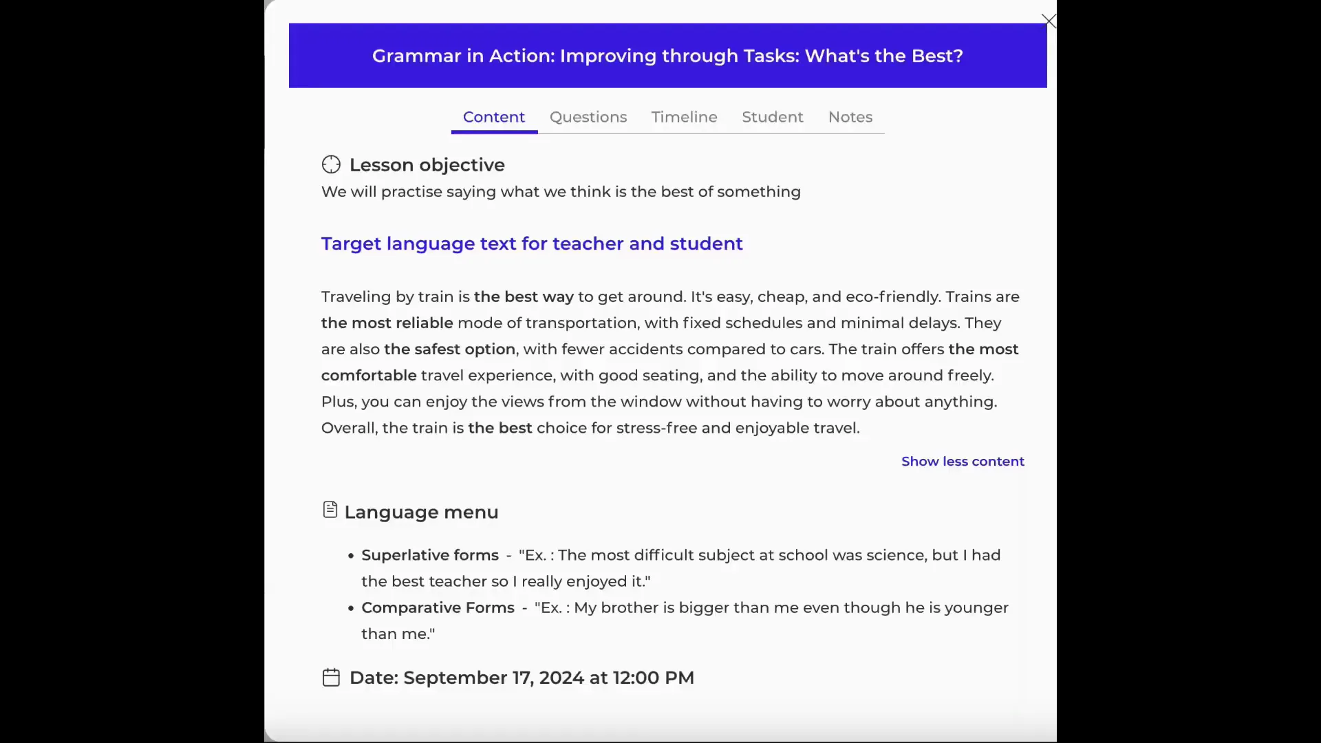 Twenix audio and video classes