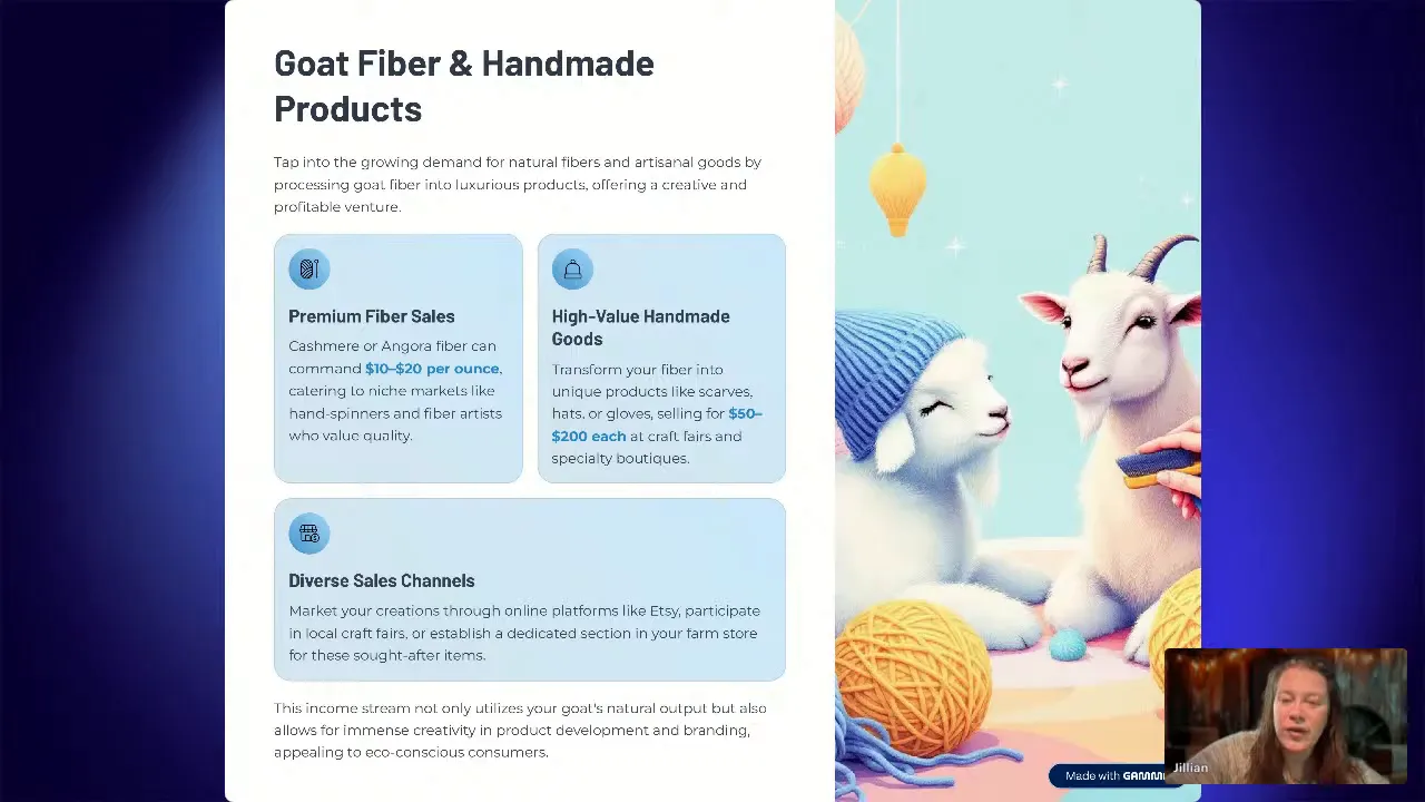 Hand-spun angora fiber being prepared for knitting