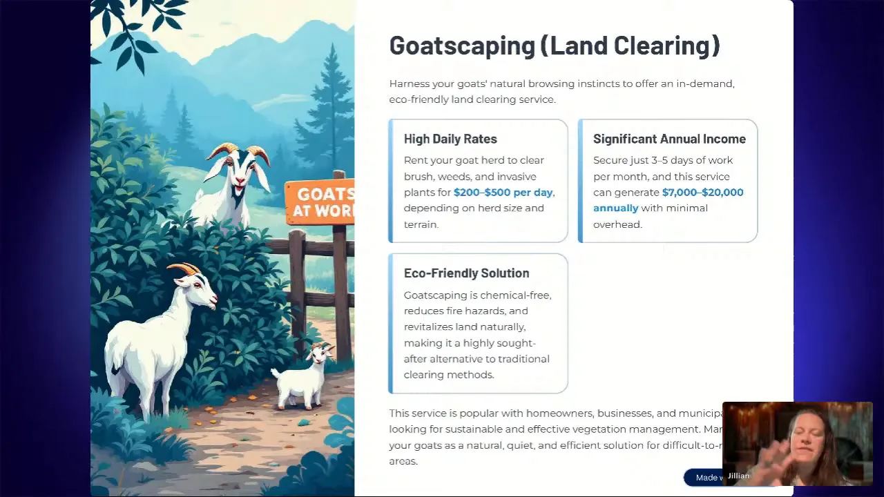 Setting up temporary electric fencing for goatscaping on a hillside