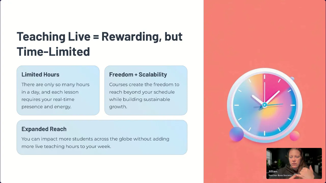 Teacher brainstorming course topics