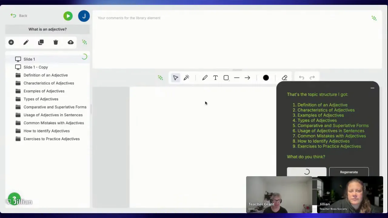 Teach Guin in-editor with AI assistant panel visible