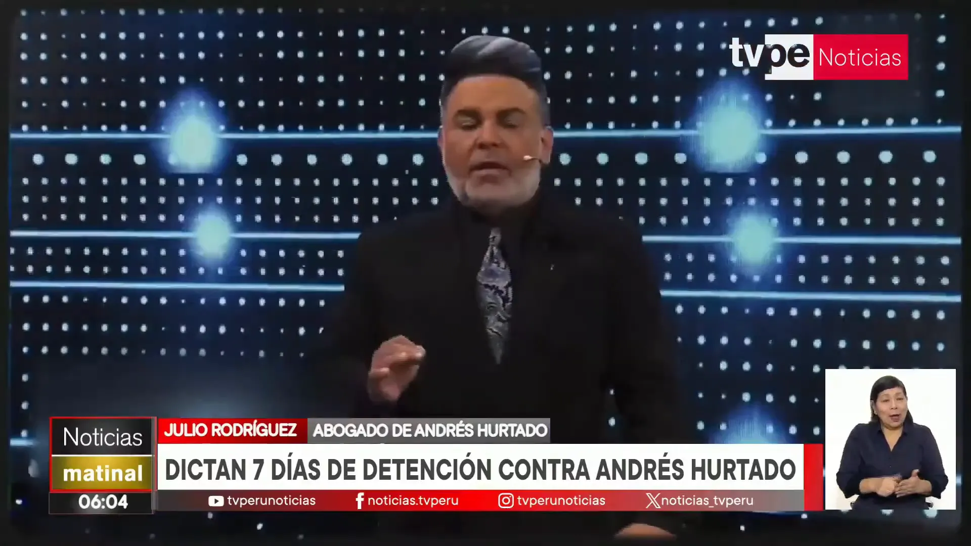 Resumen de los cargos contra Andrés Hurtado