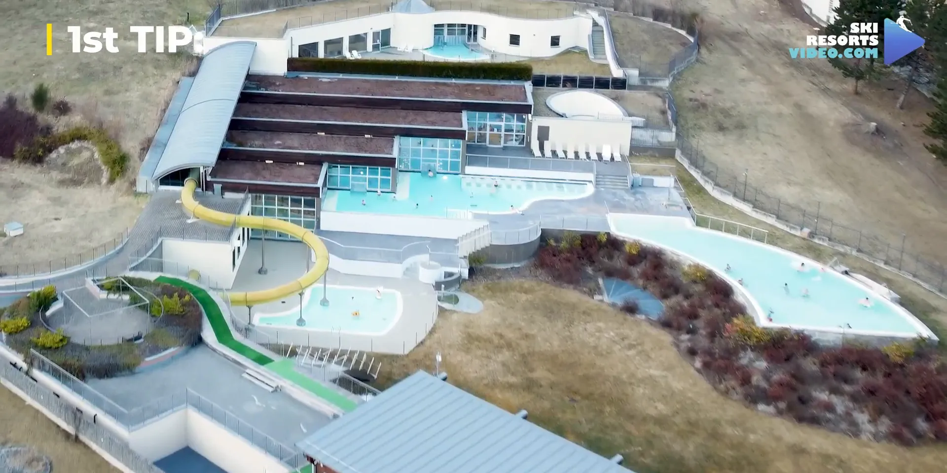 Family enjoying thermal spa in Bormio