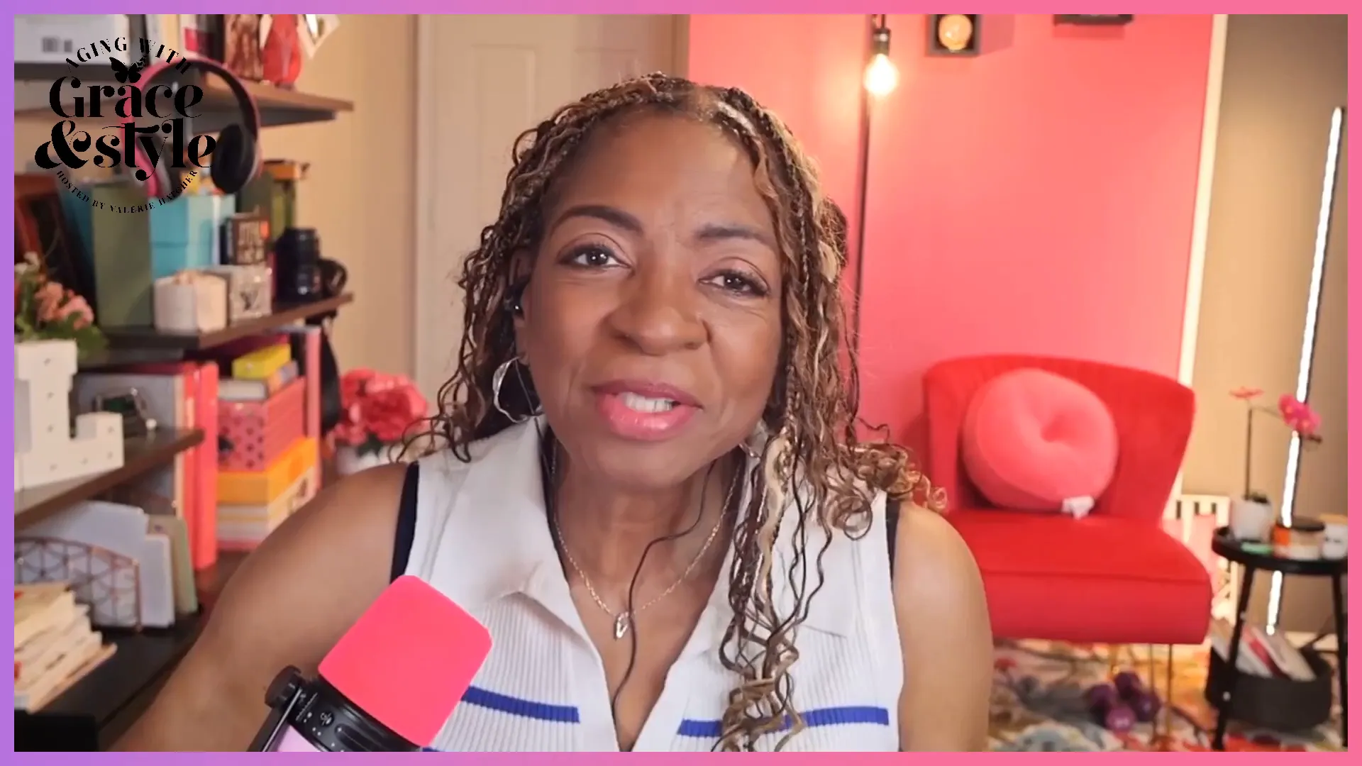 Woman confidently embracing her age