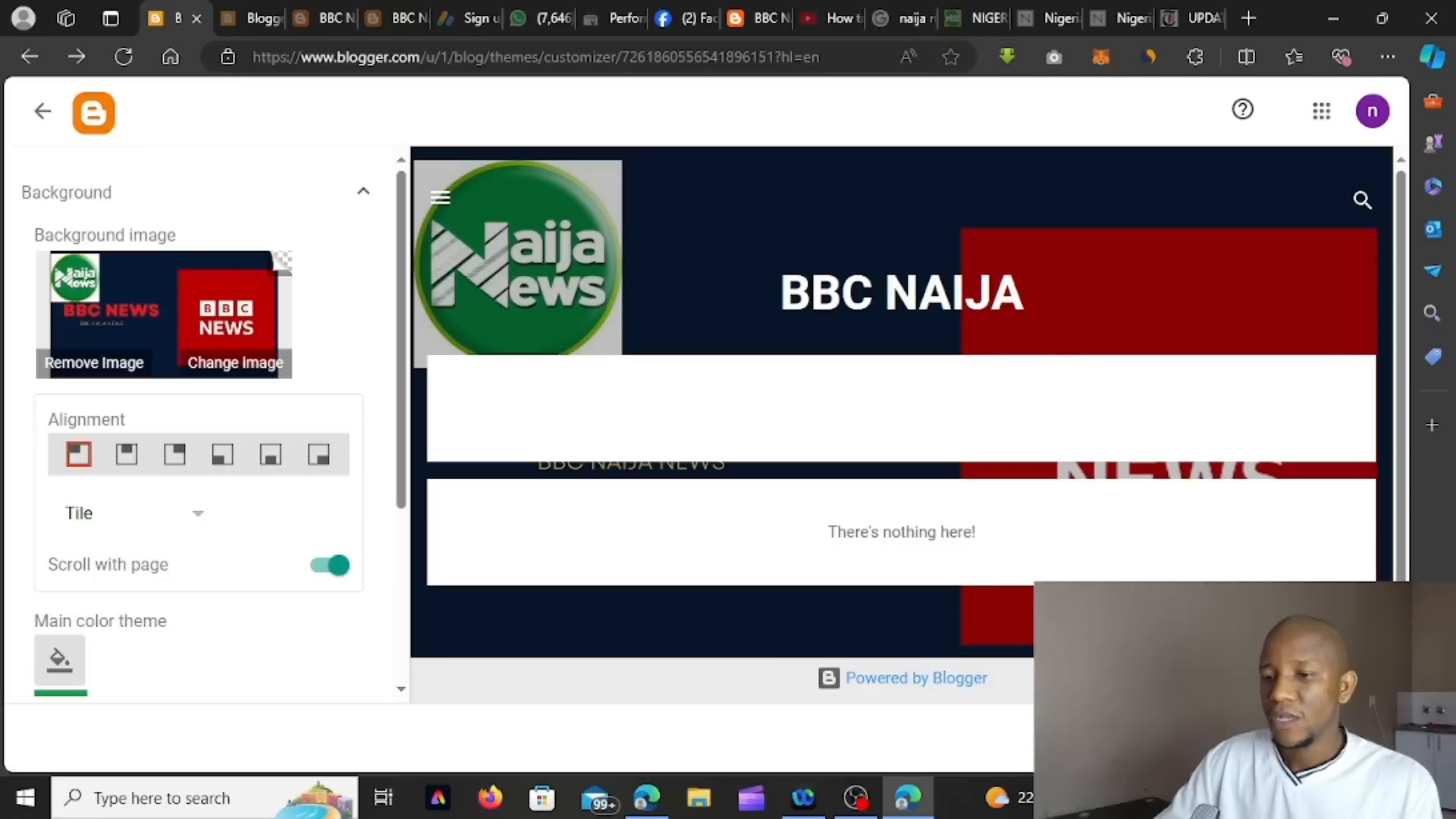 Customizing Blog Appearance