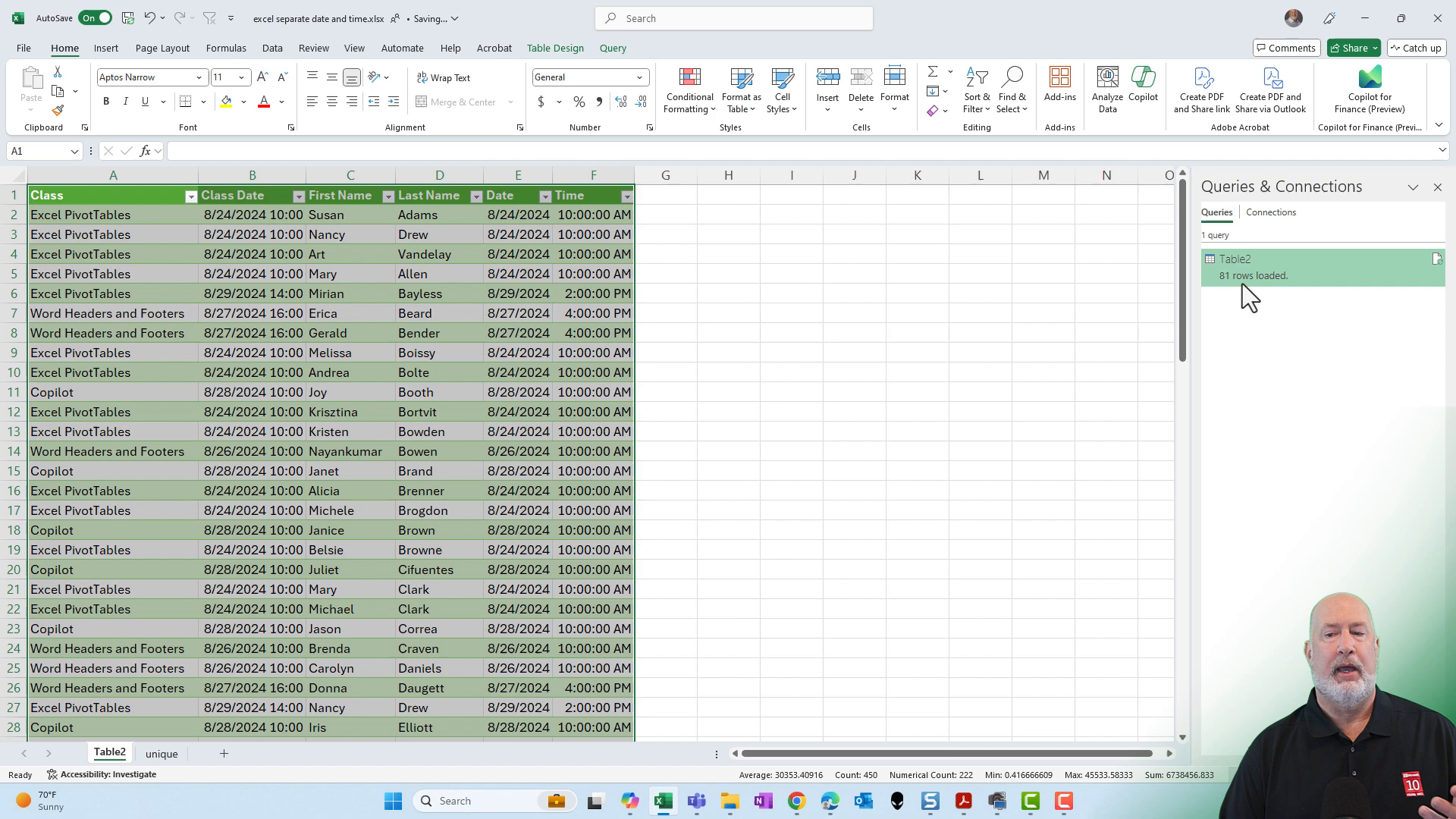 Updated data after refresh in Power Query