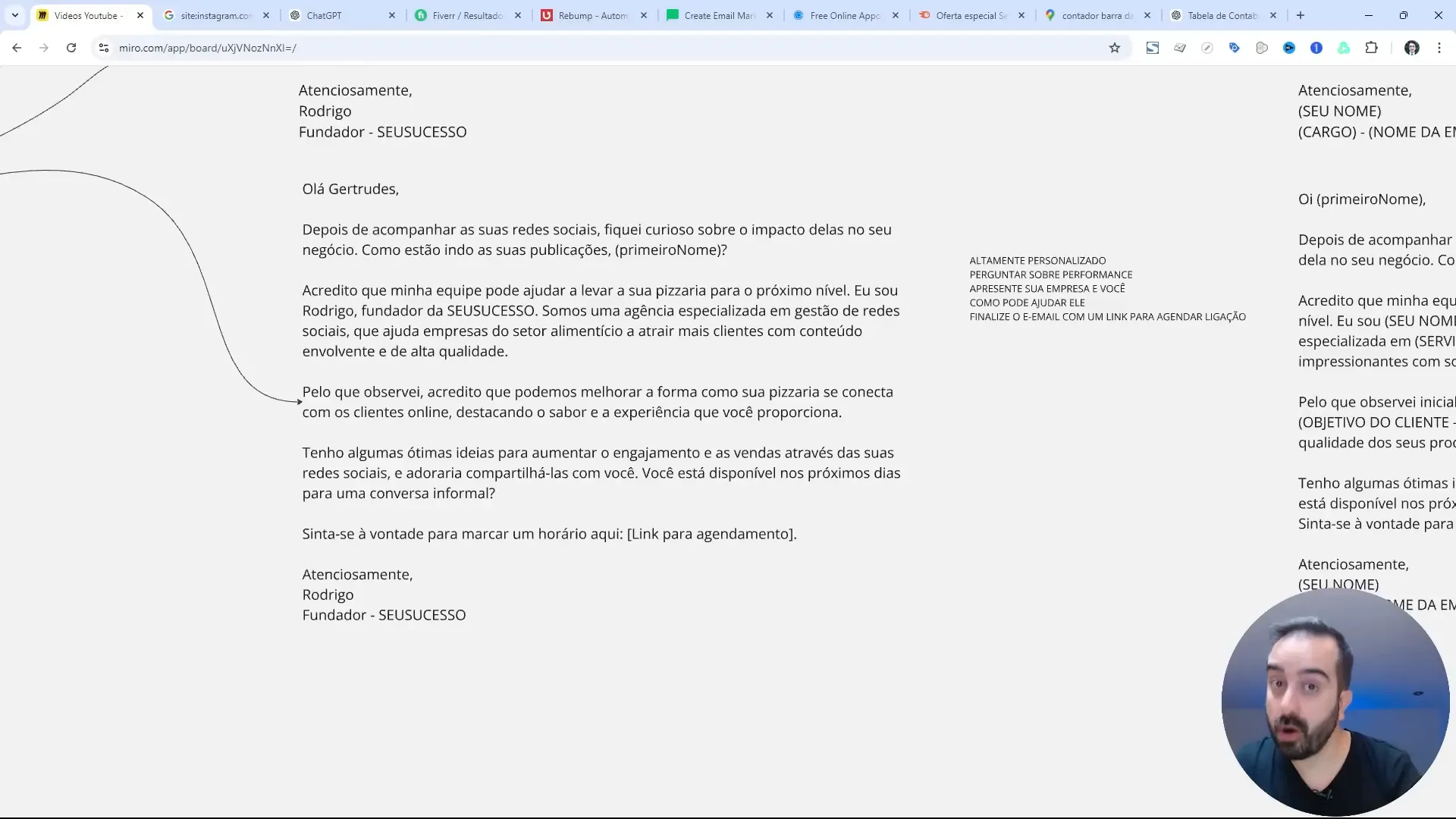 Modelo de e-mail para agendar reunião