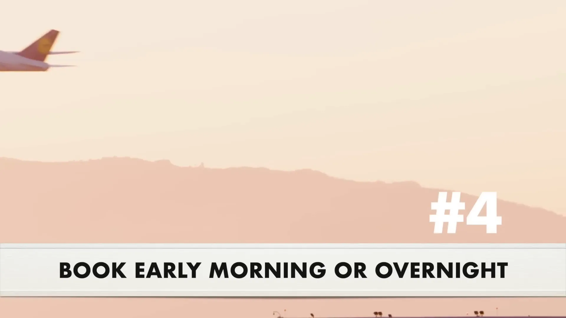 Booking early morning flights