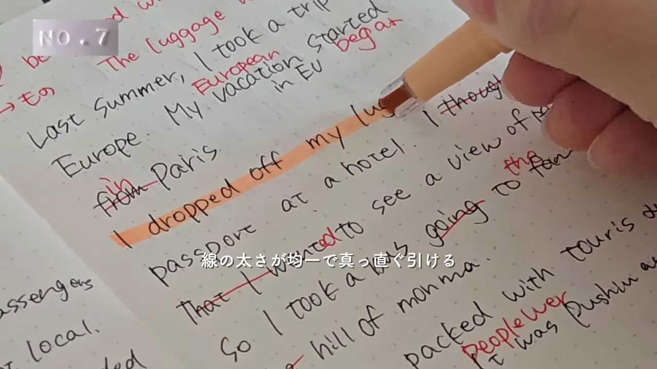 KIRE-NAのペン先アップ