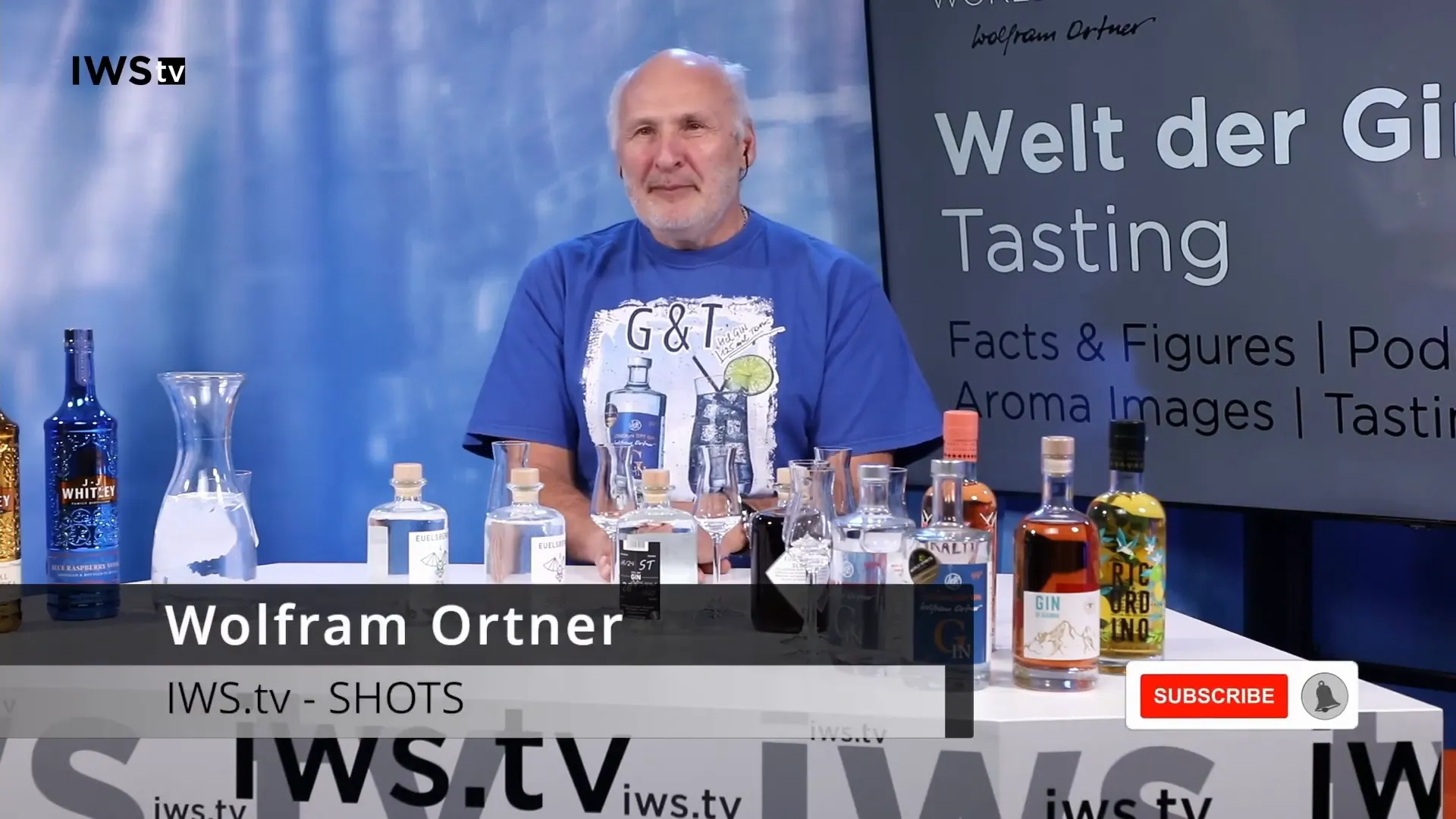 Stephan Thomé and host Wolfram Ortner beginning the gin tasting
