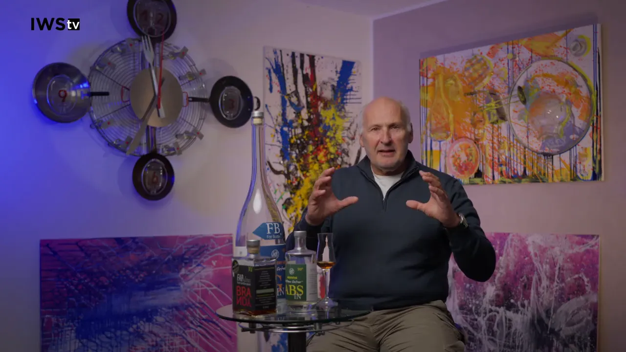 Moderator formt mit den Händen eine kreisende Geste während er die Orchester-Metapher erklärt