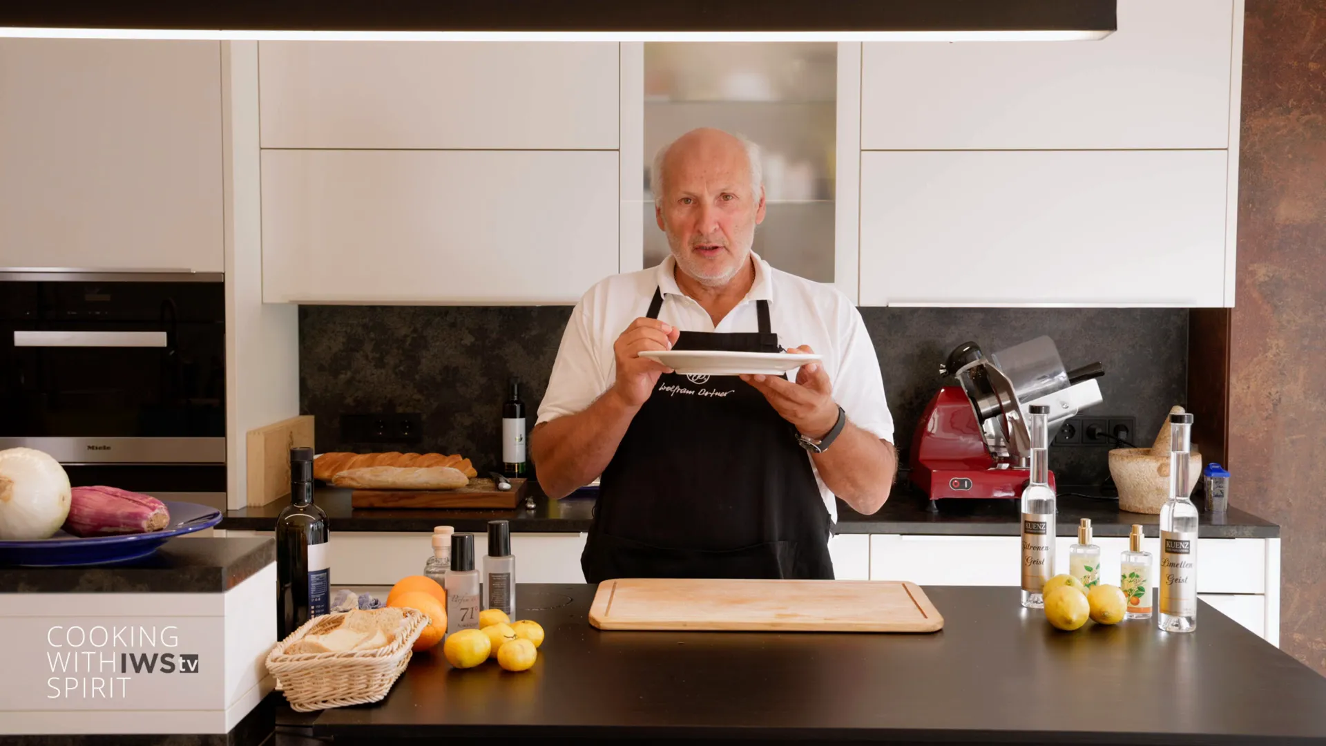 Abschlussbild: angerichtete Scampi mit Muskateller