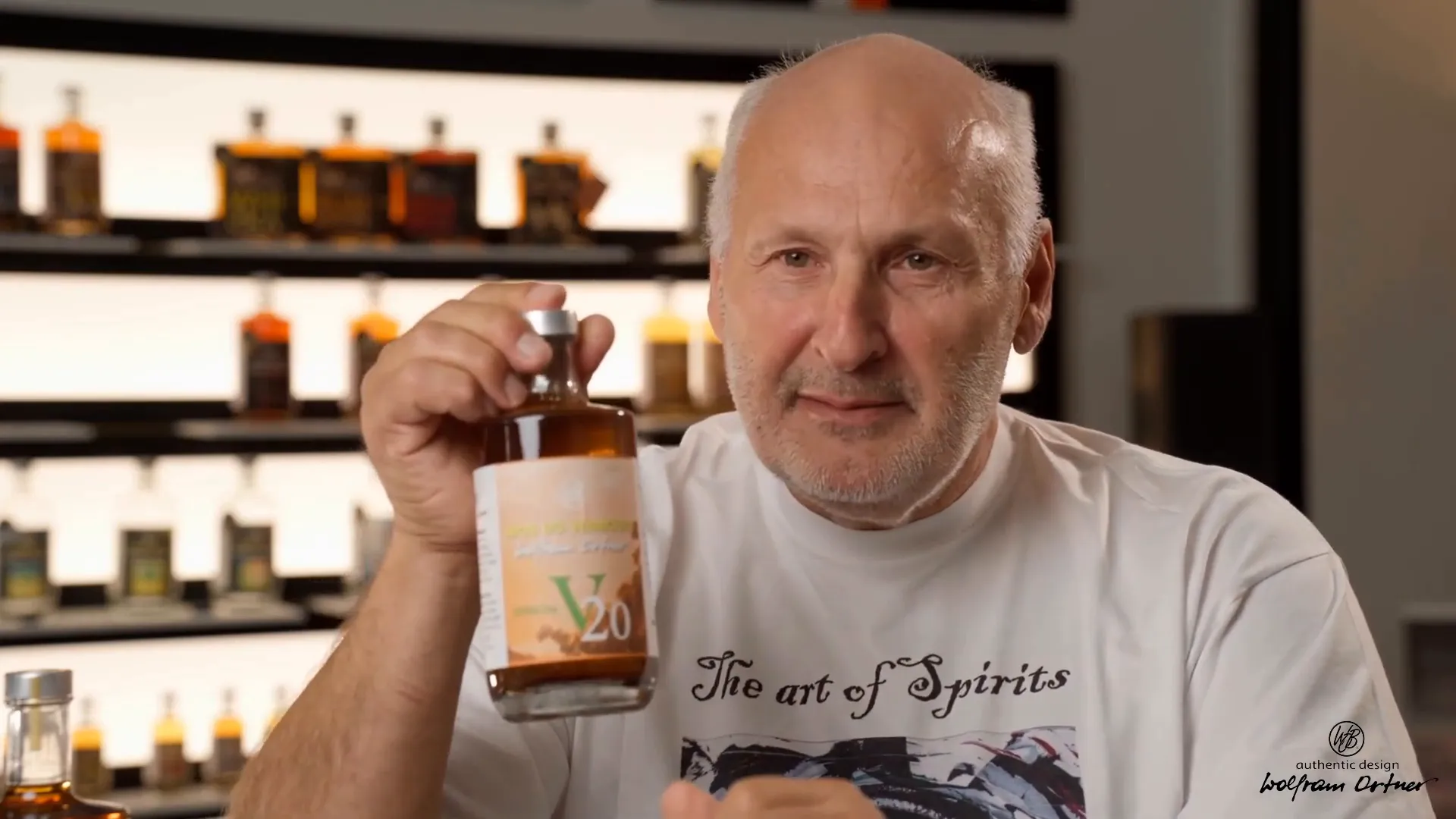 Vermouth bottle with botanicals