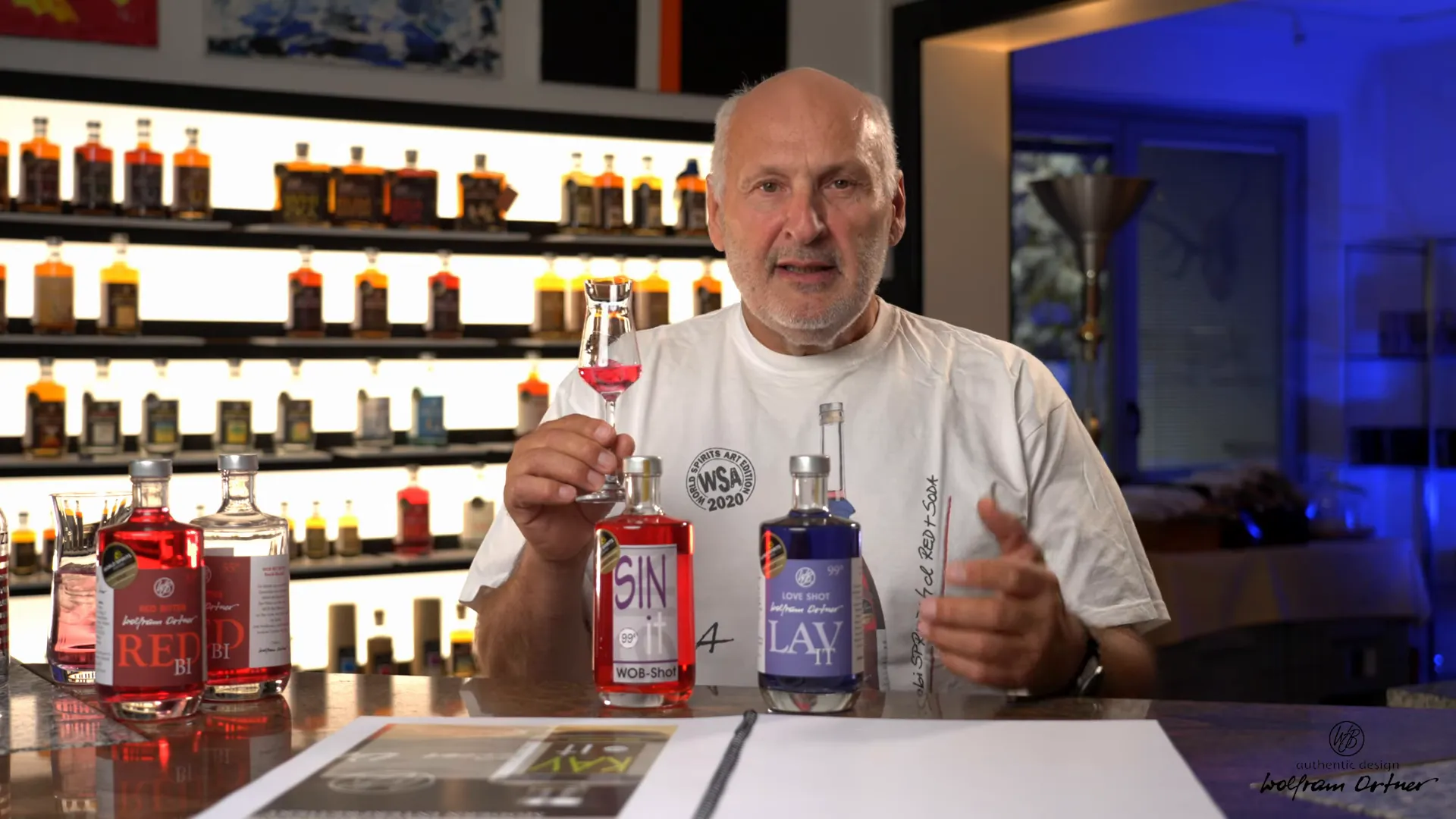 Serving suggestion: Red:Bi poured over a large ice cube to slowly release aromatics