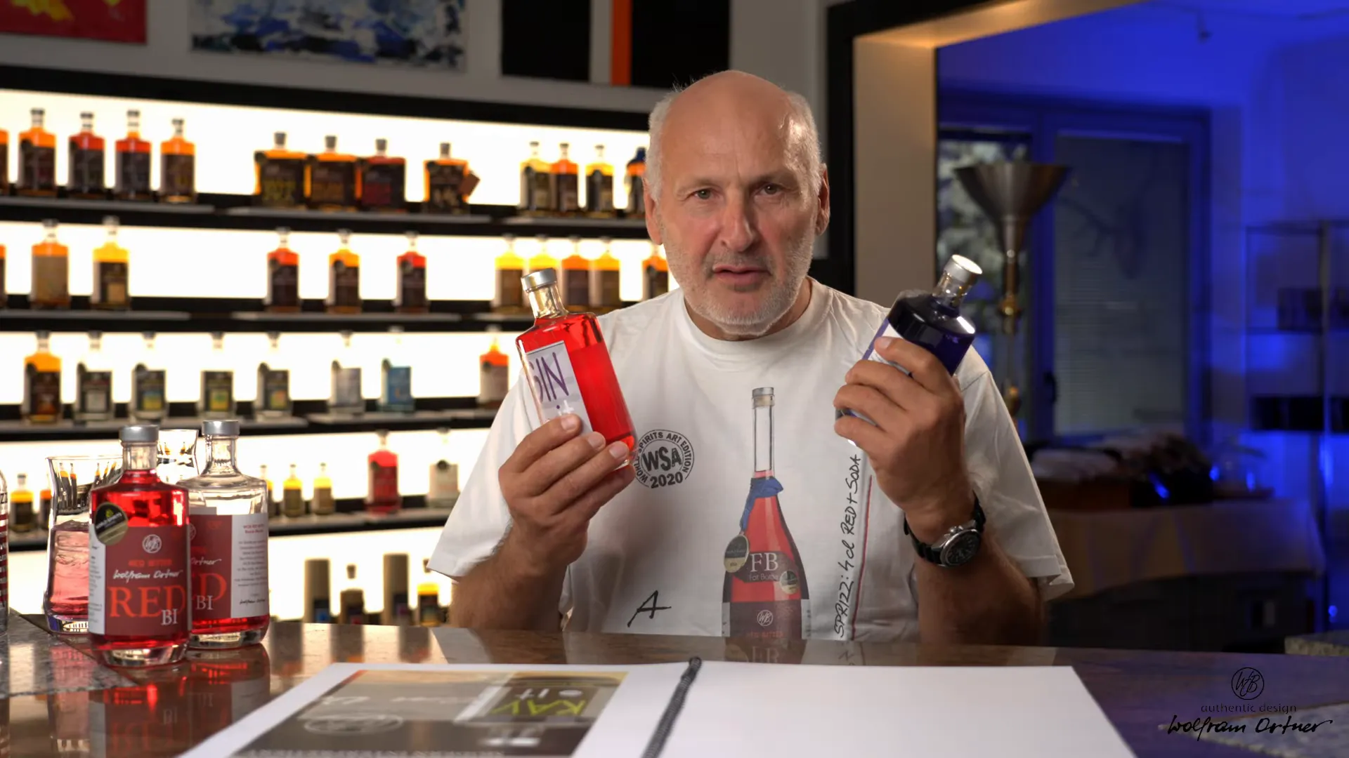 Two WOB-Shots bottles side by side: LAV (Mediterranean) and SIN (Oriental)
