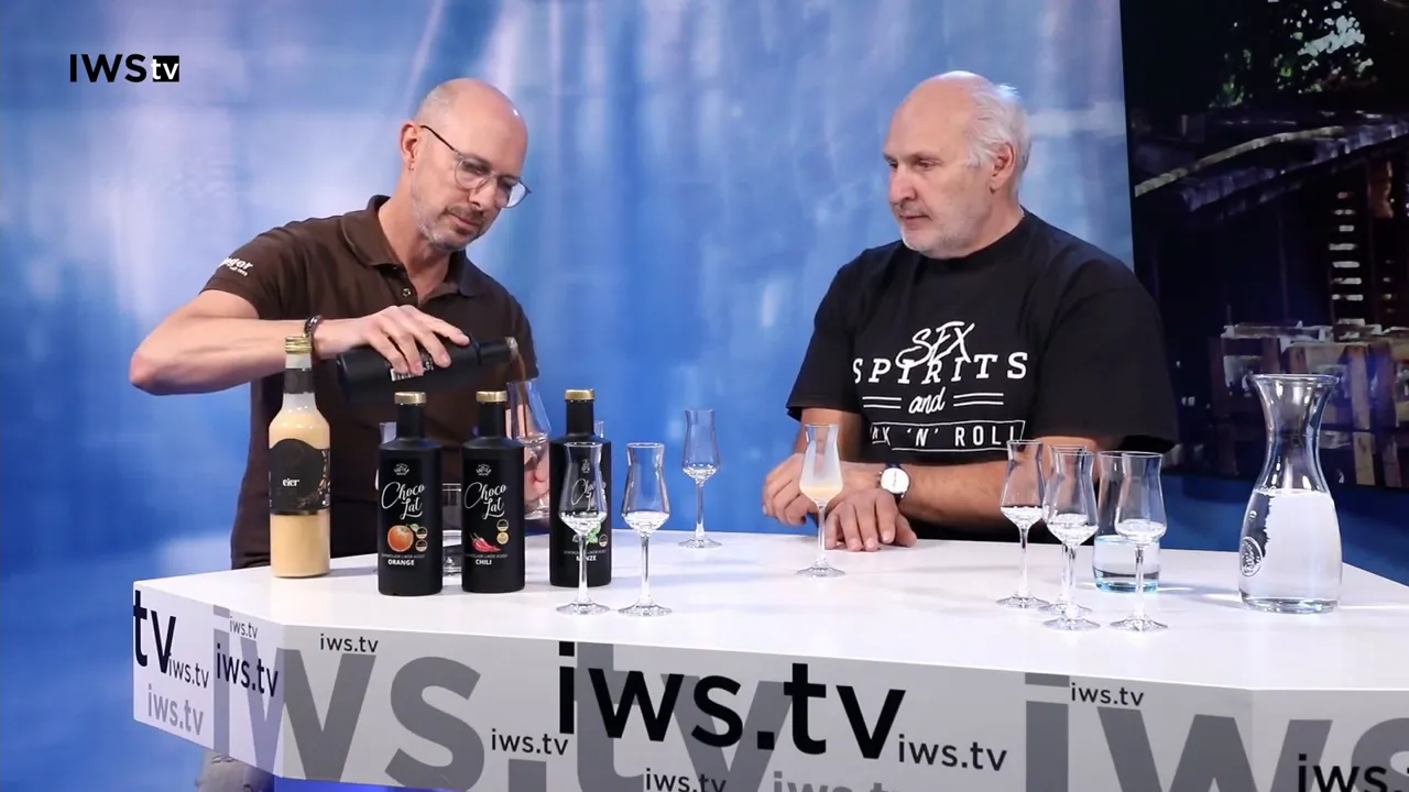 Tasting Chocolate-Nougat liqueur
