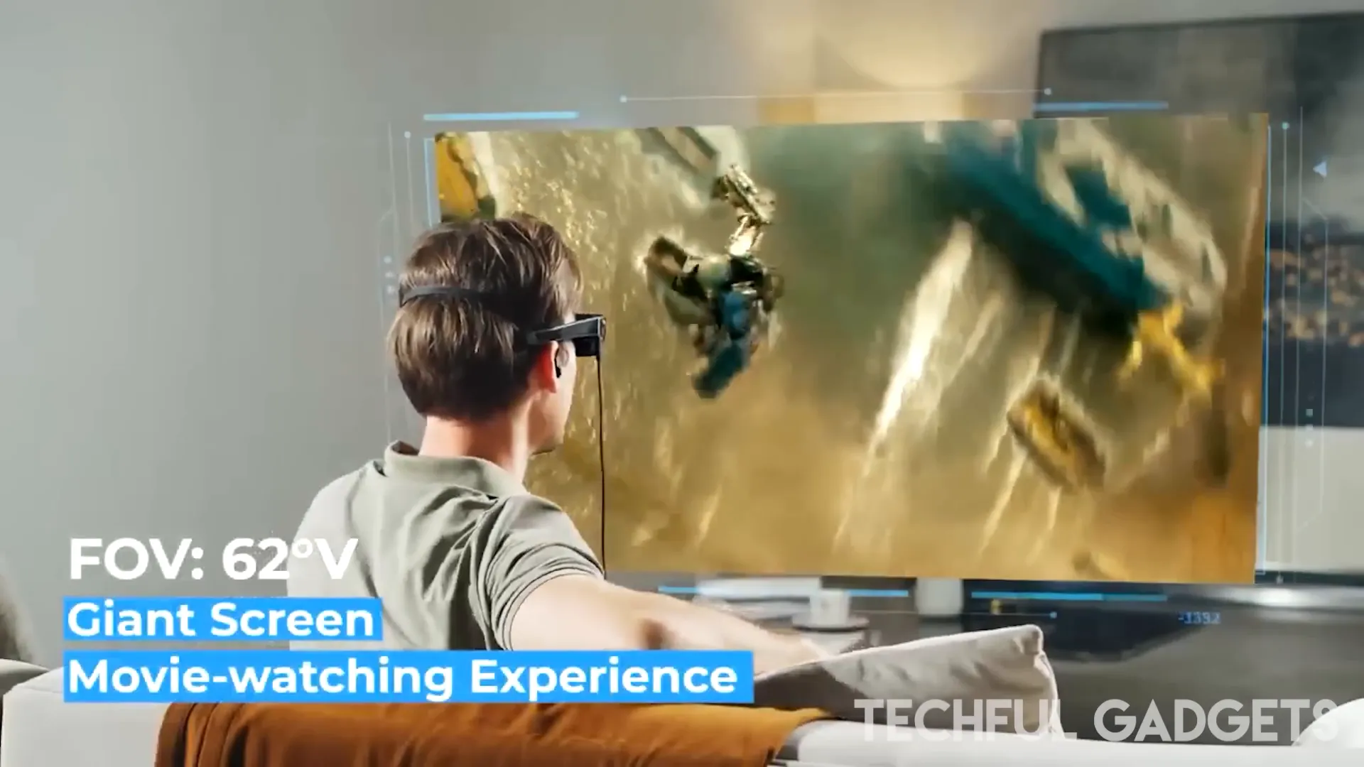 Horn Me X7 Light HMD showcasing immersive visuals