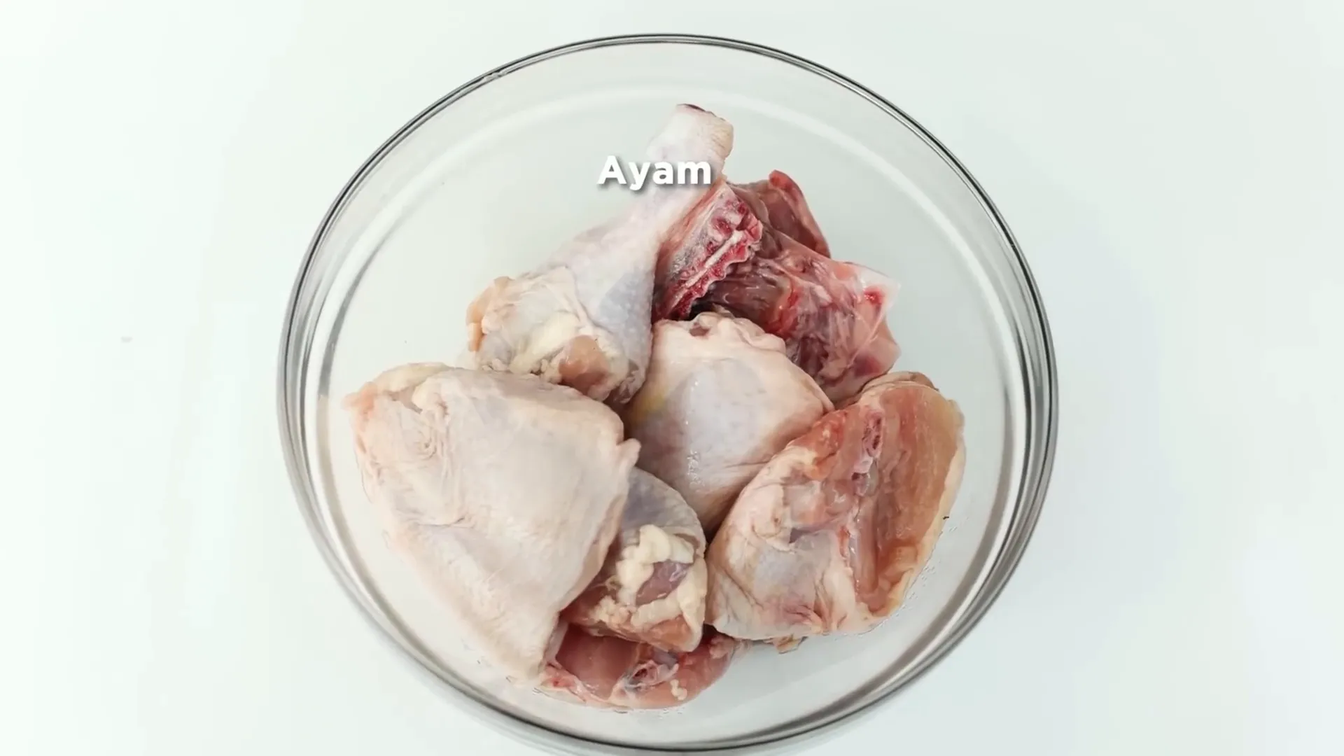 Bahan ayam nanas dan bumbu segar siap diolah