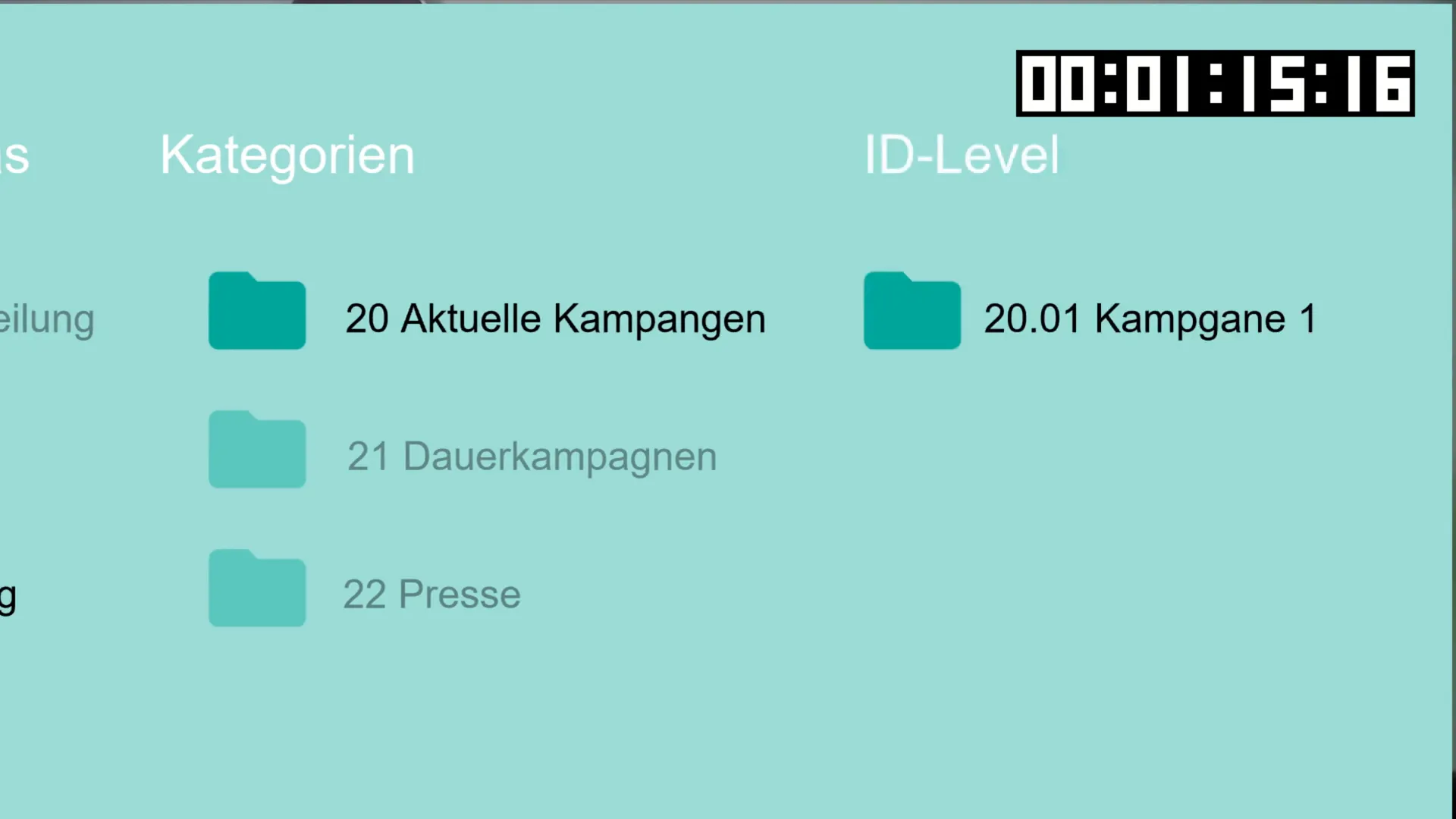 ID-System für die Kampagnen