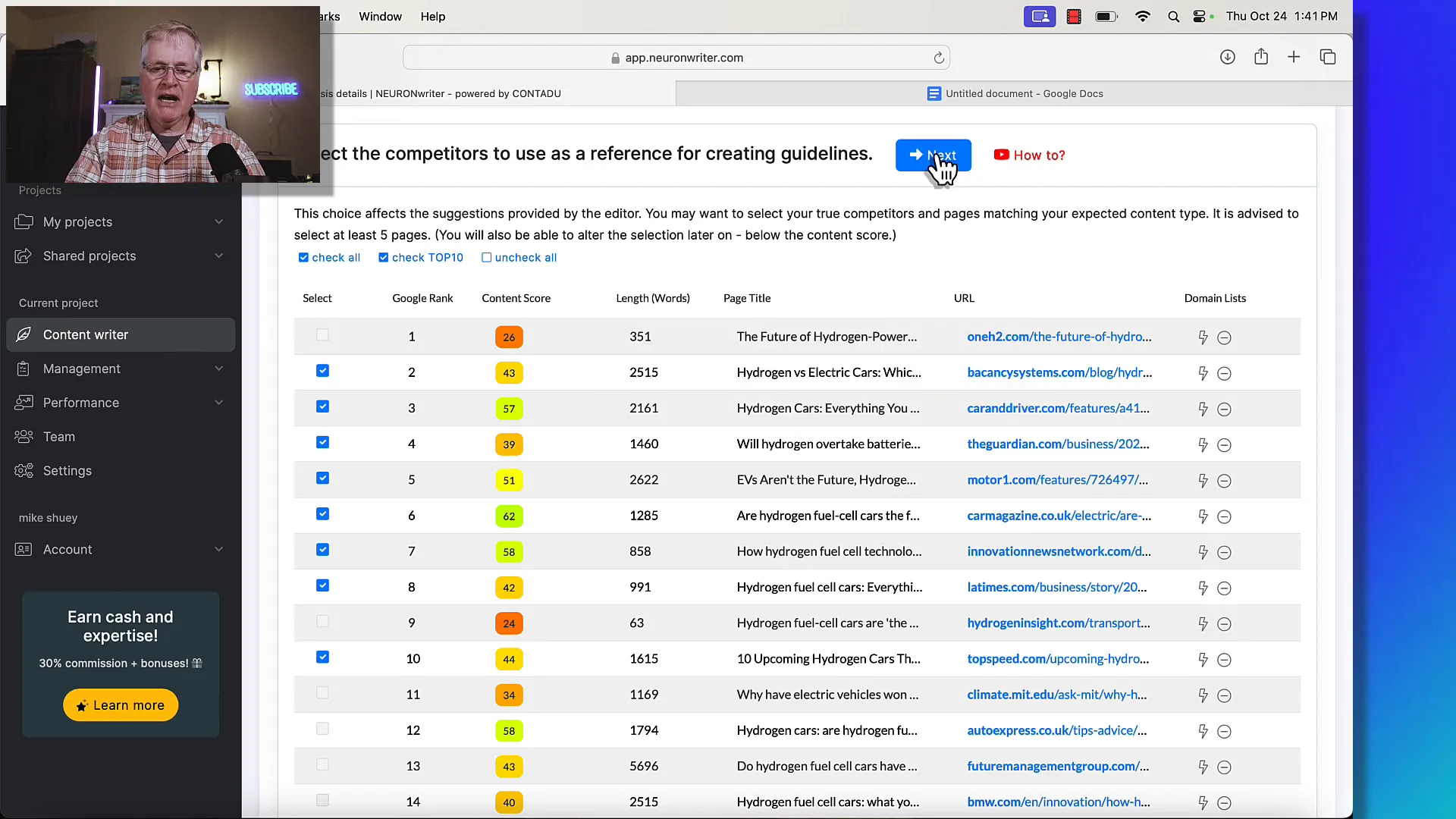 Implementing NLP keywords in SEOWriting.ai