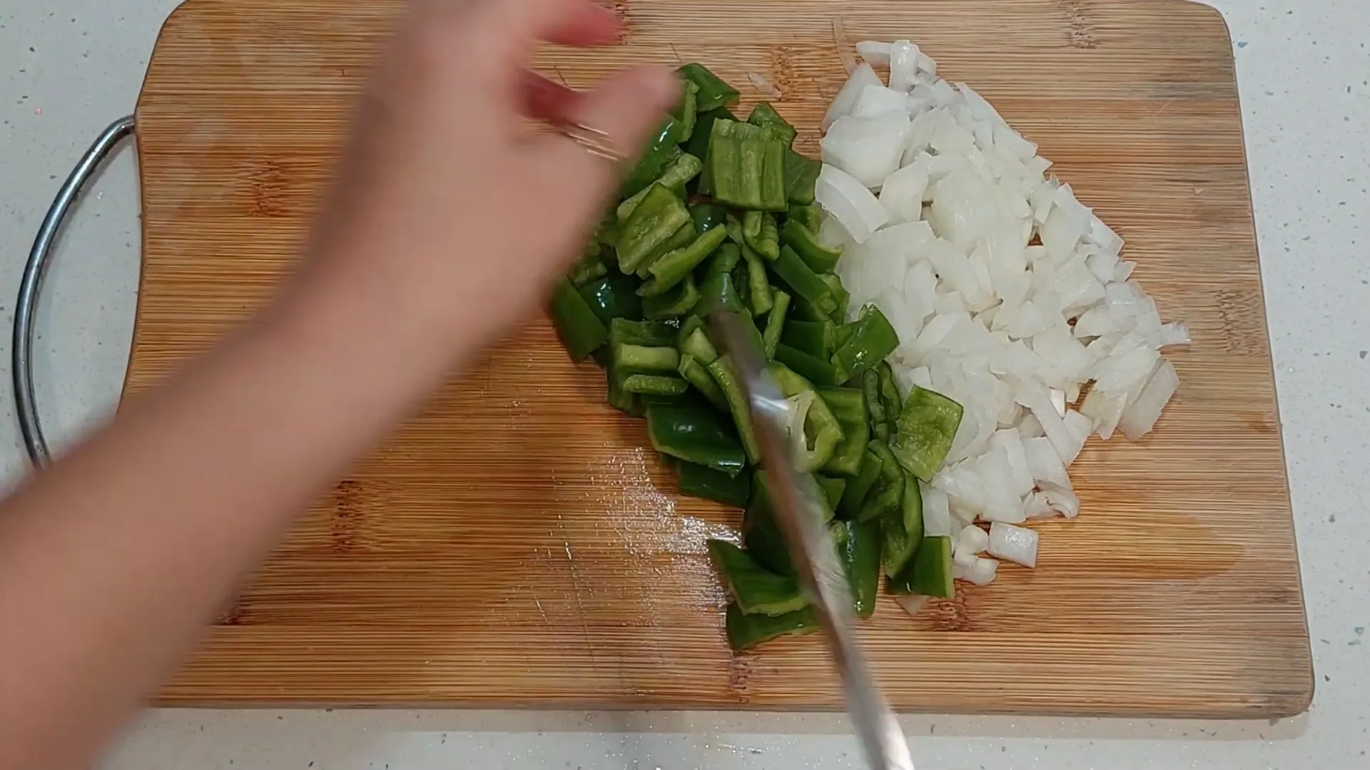 Verduras troceadas listas para cocinar