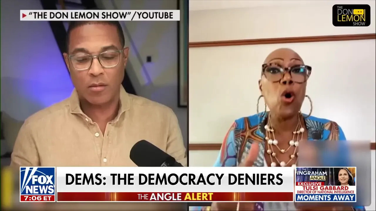 Democratic leaders making passionate statements during the walkout