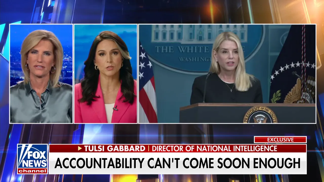 Tulsi Gabbard discussing grand jury investigation with DOJ prosecutors