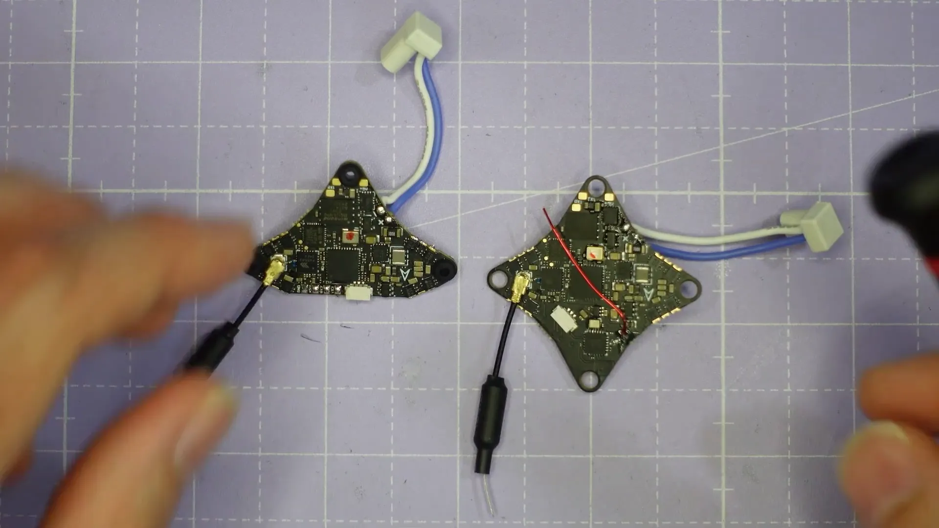 Direct soldering pads for motor connections