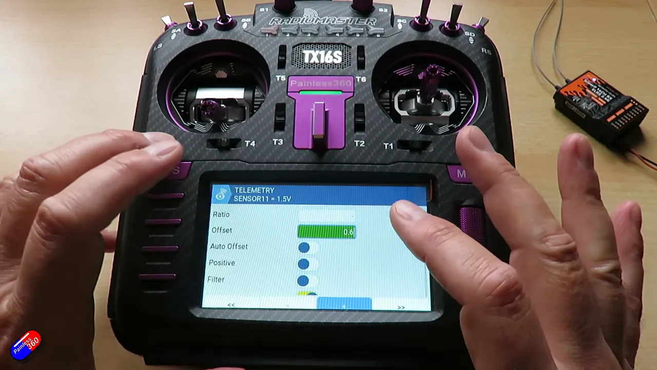 EdgeTX adding an offset to RXBAT showing the reading update from 0.9V up to 1.5V