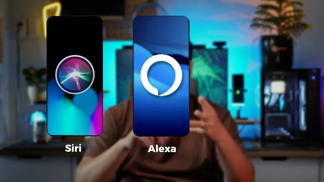 Ba giao diện trợ lý ảo Siri Alexa và Assistant xuất hiện trên màn hình