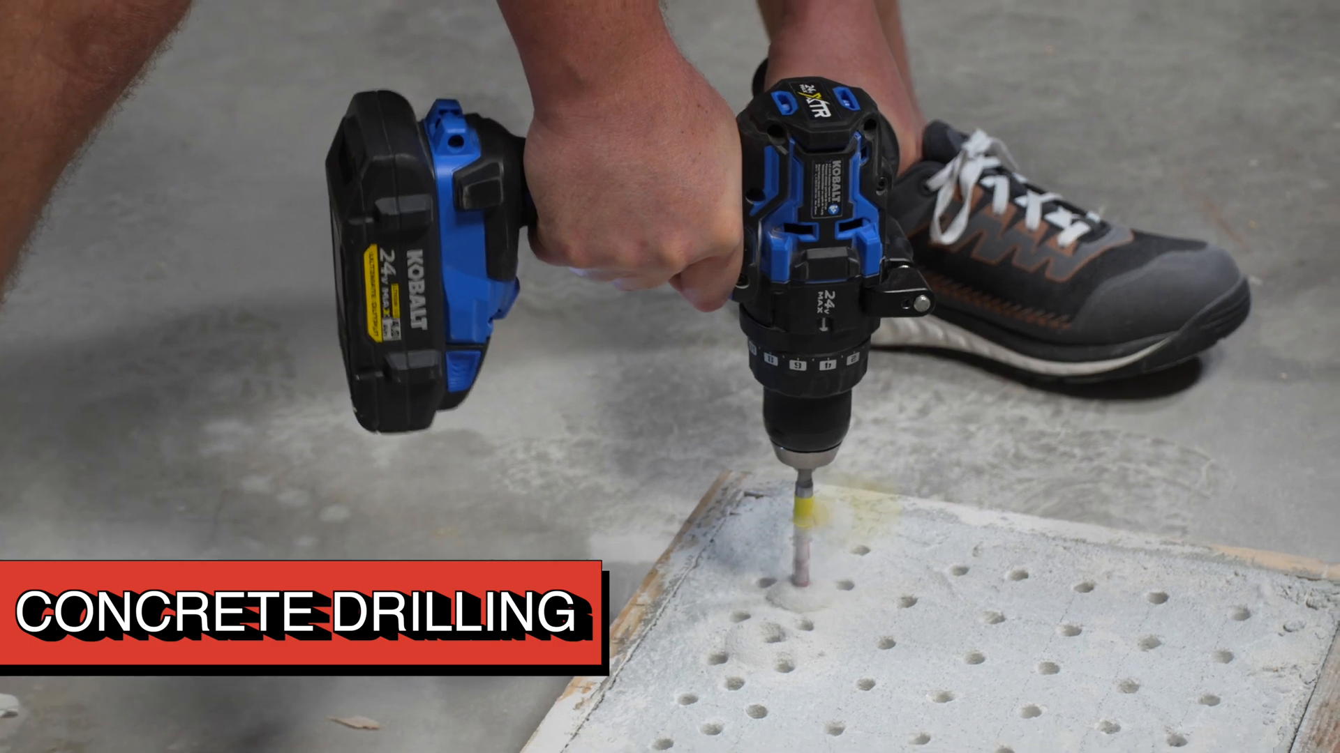 Drilling holes in 4000 PSI concrete