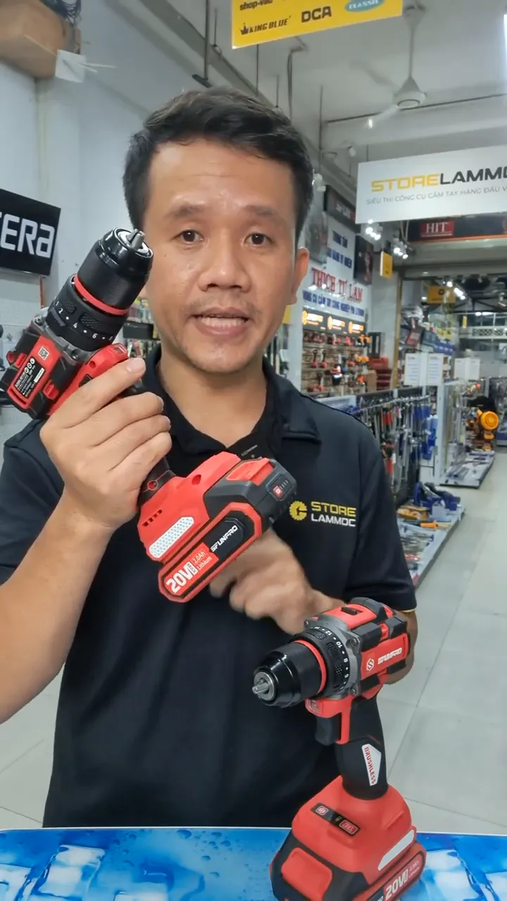Máy khoan pin Sfunpro phiên bản 13mm
